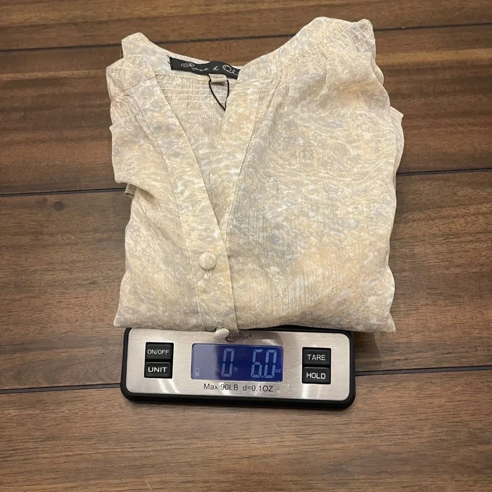 NWT Rose and Olive Women's Ice-Dye Blouse size 1X - Picture 14 of 14